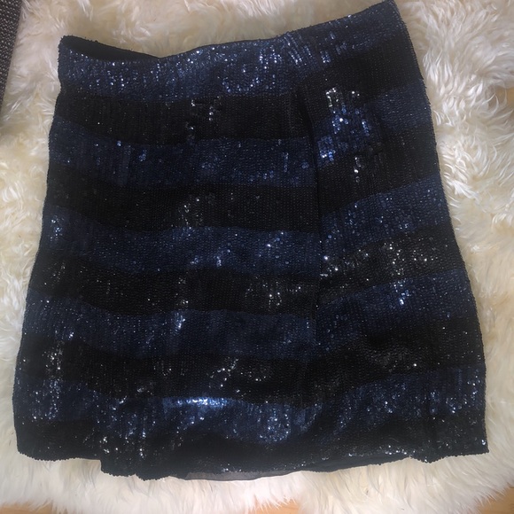 Vintage Emporio Armani Silk Sequin Mini-Skirt - Picture 2 of 14